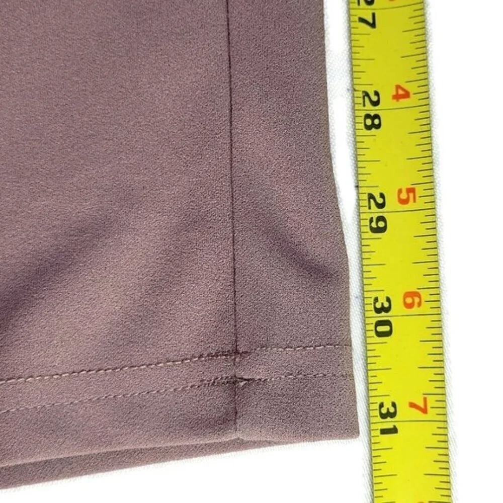 ASOS Curve Pants Size 20 44X31 Pleated Wide Leg Pull On Elastic Waist High Rise